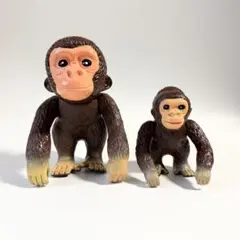 ゴリラ チンパンジー 猿 ソフビ フィギュア おれゴリラ風 当時物 パチ
