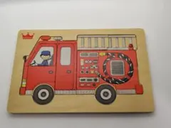 Edinter 木製消防車ジグソーパズルのサムネイル