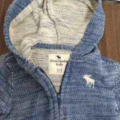 アバクロ　キッズ 3/4 フード付きパーカー