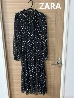 ZARA ブラック　　シースルーワンピース