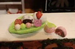 ミニチュアフード春の和菓子セット♡
