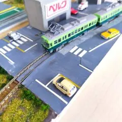 併用軌道と 街並み　2セットのサムネイル