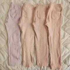 ②UNIQLO ユニクロ リブレギンス　長ズボン 100　まとめ売り