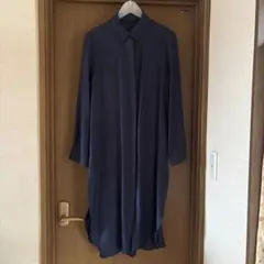 ZARA BASIC ネイビーシャツワンピース