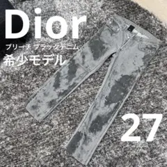 Dior HOMME 希少モデル ケミカルブリーチ加工 ブラックデニム 27のサムネイル
