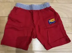ホットビスケット　100サイズ　レッドハーフパンツ