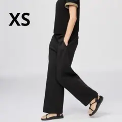【新品タグ付】UNIQLO ストレートスウェットパンツ　ブラック　XS