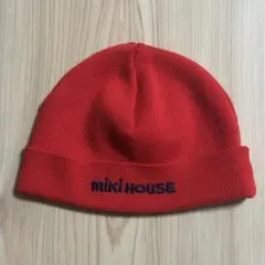ミキハウス ニット帽 赤