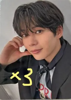 なにわ男子 長尾謙杜トレカ3枚