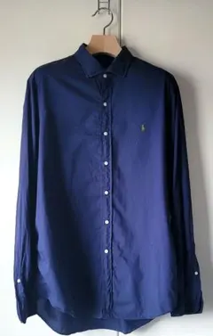 POLO RALPH LAUREN ネイビー ボタンダウン長袖シャツ