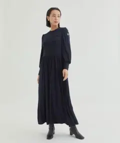 BORDERS at BALCONY ノースリーブワンピース ブラック 38 - メルカリ