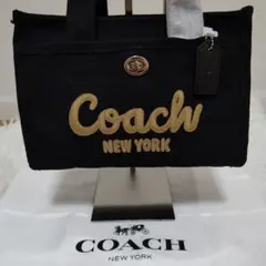 ✨COACH✨ブラックトートショルダーストラップ付きバッグCP164新品‼️