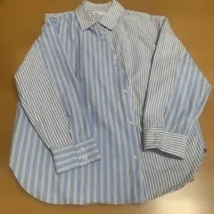ZARAガールズ青と白のストライプ 長袖シャツ152cm 写真追加しました