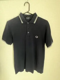 FRED PERRY ネイビー 半袖ポロシャツ 40インチ(Mサイズ程度)