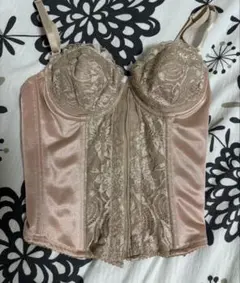レディース 補正下着 ボディスーツ ベージュ レースフロントジップコルセット♡のサムネイル