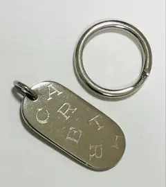 M*i様 Cartier カルティエ ロゴ ドッグタグプレート キーリング メタのサムネイル