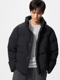 ユニクロ　シームレスダウンジャケット　メンズ　XL BLACK 黒 2025