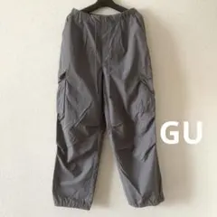 GU パラシュートカーゴパンツ グレー S