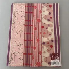 日本製 手ぬぐい 花柄 ストライプ レディースハンカチ、長方形 大判