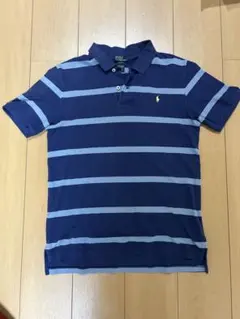 Polo ネイビー ストライプ ポロシャツ L - メルカリ