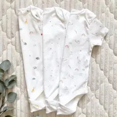 next baby 半袖ロンパース 3枚　まとめ売り