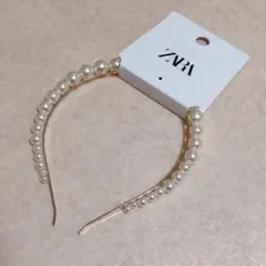 ZARA ザラ カチューシャ パール