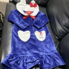 サンリオ キティ セーラー風 フリース ワンピース 110cm
