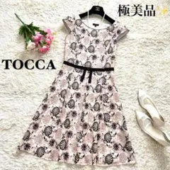 極美品TOCCA トッカ高級 花柄ノースリーブ ワンピース日本製 大きい