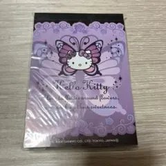 激レア◎新品未使用◎花と蝶キティ◎ブロックメモ