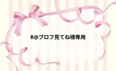R@プロフ見てね様専用ページです