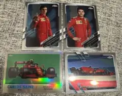 2021 topps F1 chrome ルクレール&サインツ カードセット