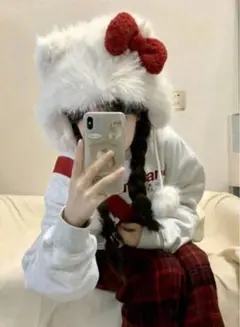 キティ　ファー　帽子