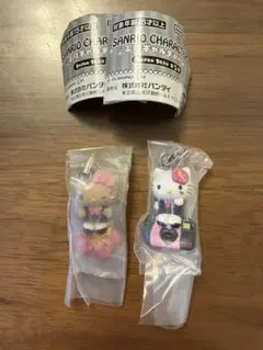 匿名配送　サンリオキャラクターズ 平成ギャルチャーム　キティ2種セット