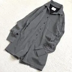 【美品】AMERI STRIPE SHIRT ROMPERS