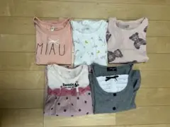 長袖カットソー 6点セット　ロンT 保育園着