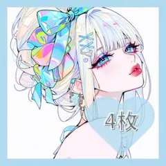 436 オリジナル 人物ステッカー コラージュ 紙もの 雑貨 素材 女の子