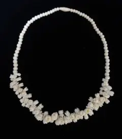 【天然素材】キャメル　ボーン　動物　骨　彫刻　花　エスニック　ネックレス　首飾り