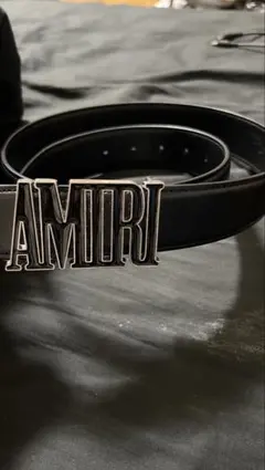 AMIRI ベルト ブラック ロゴバックルのサムネイル