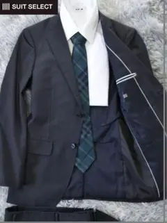 スーツセレクト　セットアップ　ストライプ　グレー