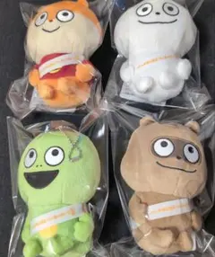 にしむらゆうじ カバンに付けられるぬいぐるみ みんなが主役 そのに 4点