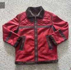 極ヴィンテージ‼️ 50's ムートンジャケット　赤　ラムレザー　裏ファー　希少