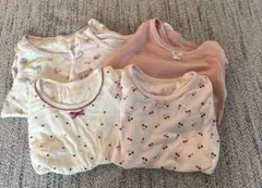 キッズ 女の子 肌着 アンダーシャツ 長袖5枚セット130