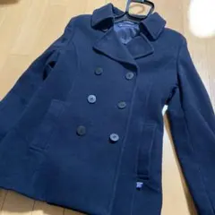 ネイビー ダブルブレスト スクールコート M