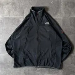 00s THE NORTH FACE ジャケット 刺繍ロゴ 黒 L A634のサムネイル