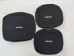 【非売品・未使用】DIESEL ポーチ 3点セット ノベルティ ブラック