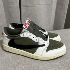 Travis Scott×Nike AJ1 Low Reverse olive