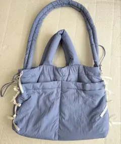 GU パフドローストリングショルダーバッグ