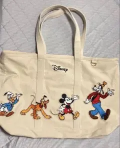 Disney キャラクター刺繍 キャンバストートバッグのサムネイル