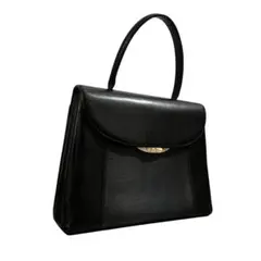 YUMI KATSURA スクエア型 ハンドバック フォーマル 黒 レザー