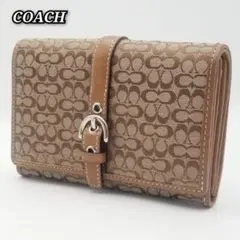 ☆良品☆ COACH コーチ ミニ財布 ミニウォレット コンパクト シグネチャー